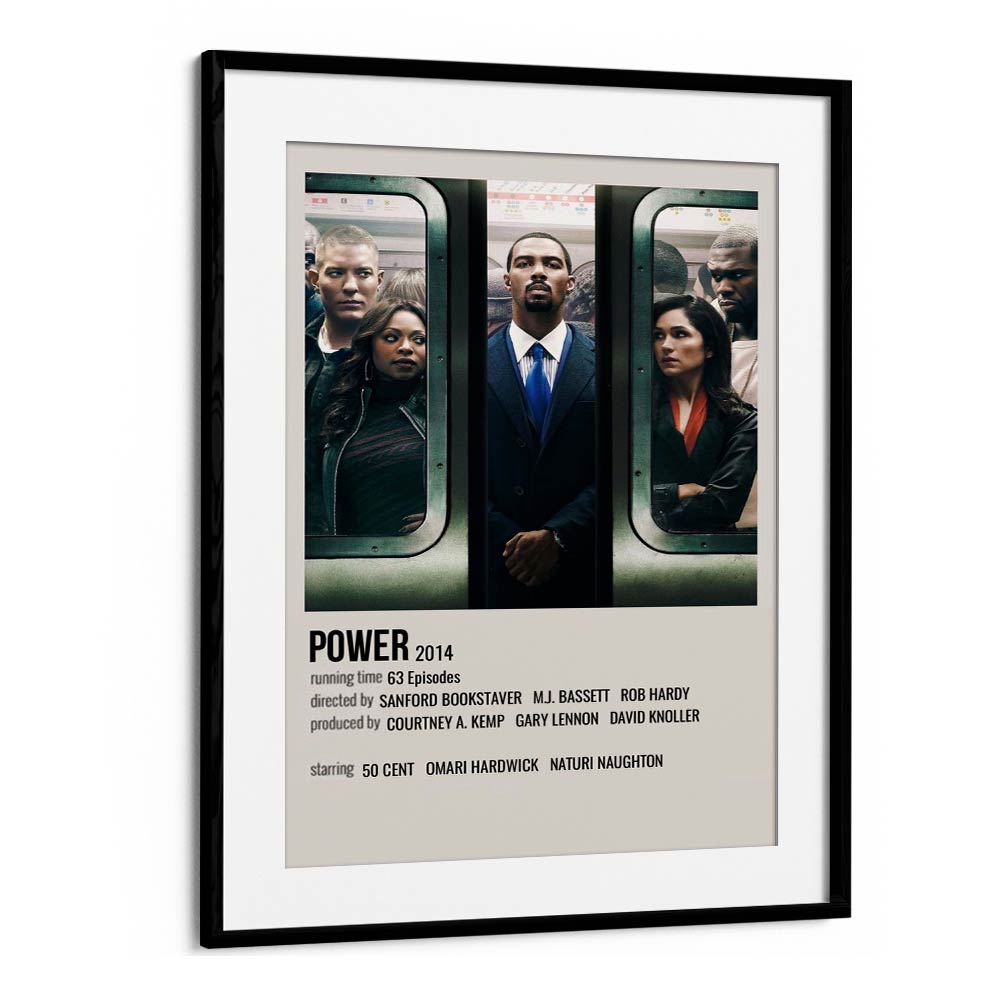 Power 2014 Movie Posters in Black Frame With Mount