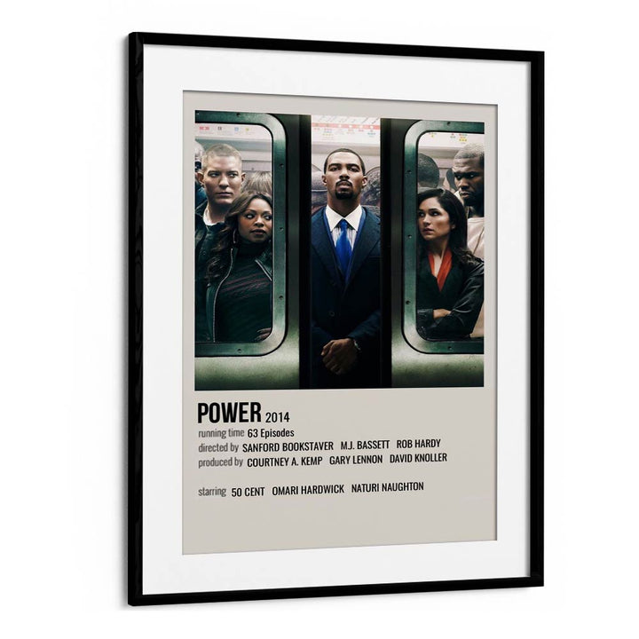 Power 2014 Movie Posters in Black Frame With Mount