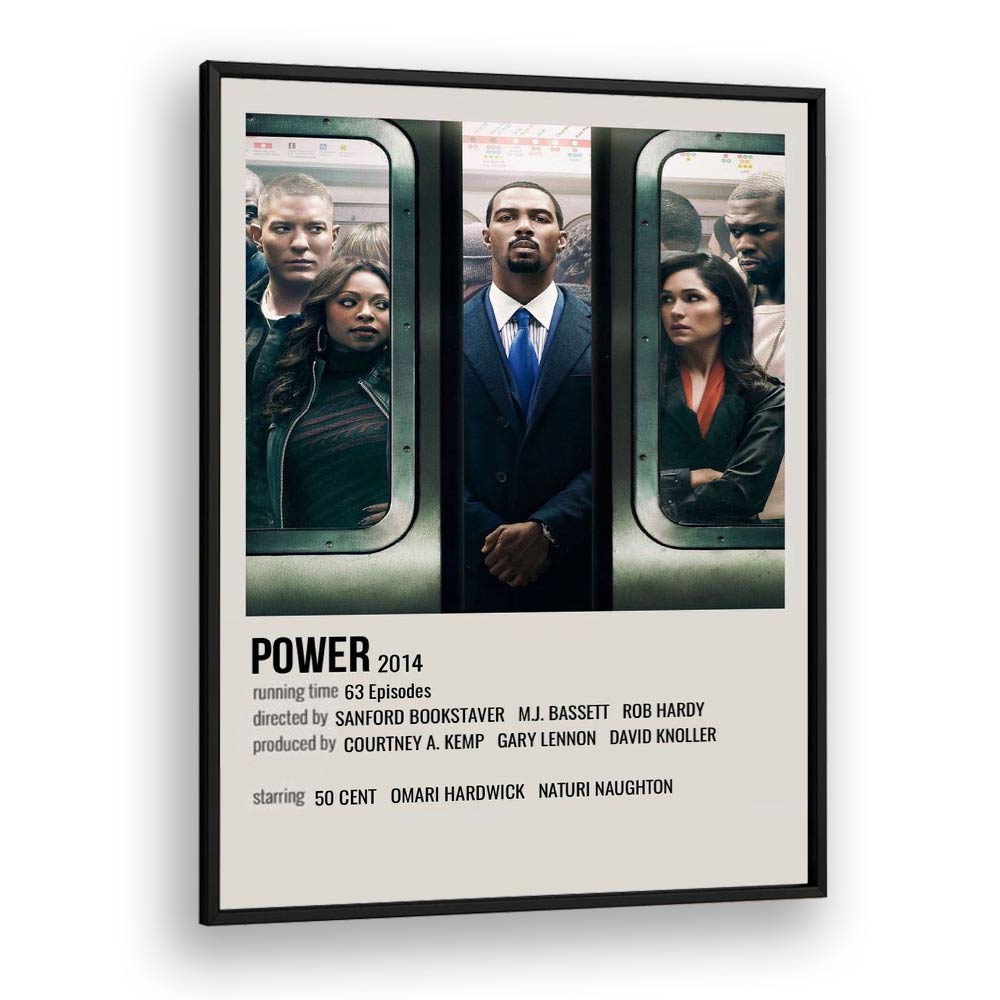 Power 2014 Movie Posters in Black Plain Frame