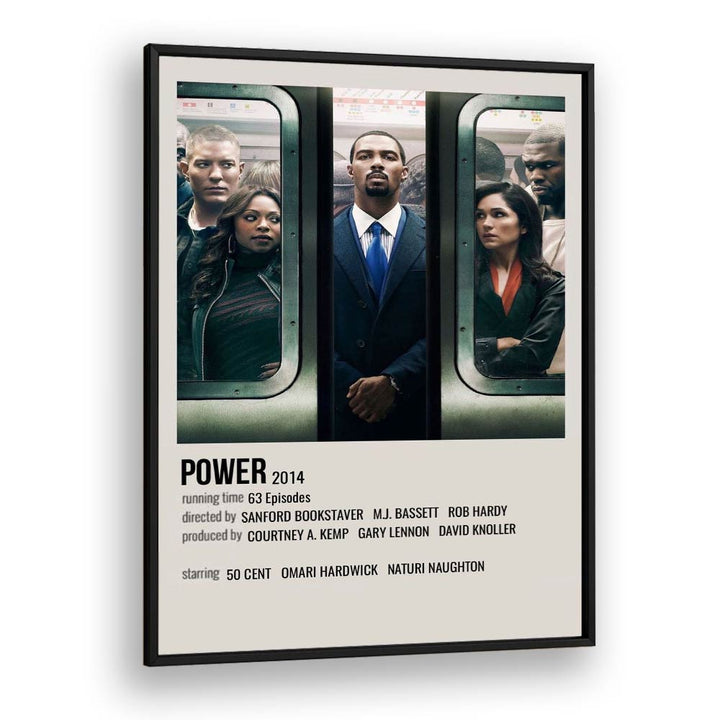 Power 2014 Movie Posters in Black Plain Frame