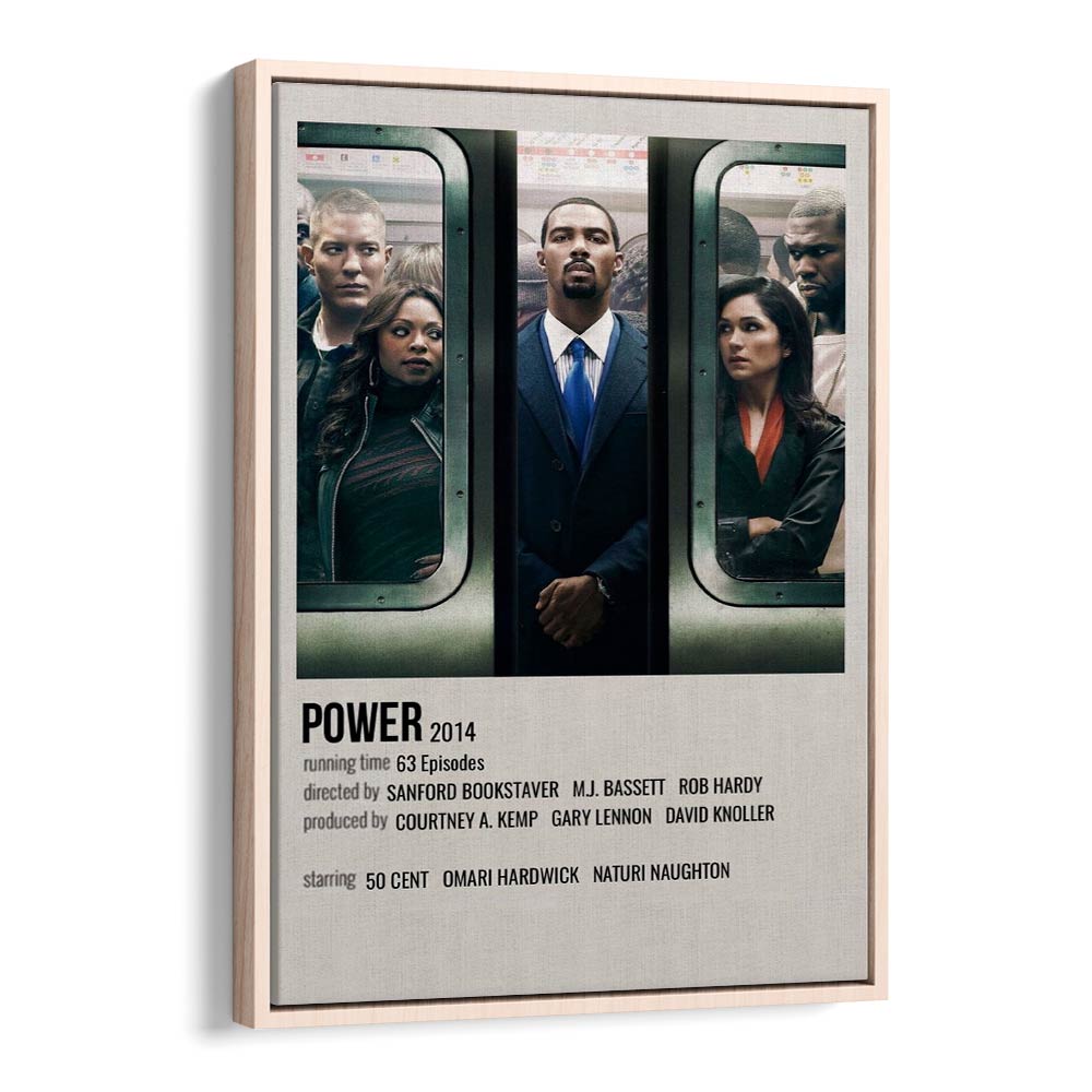 Power 2014 Movie Posters in Oak Wood Floater Frame
