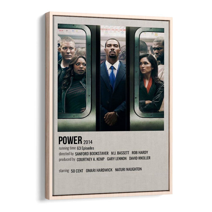 Power 2014 Movie Posters in Oak Wood Floater Frame