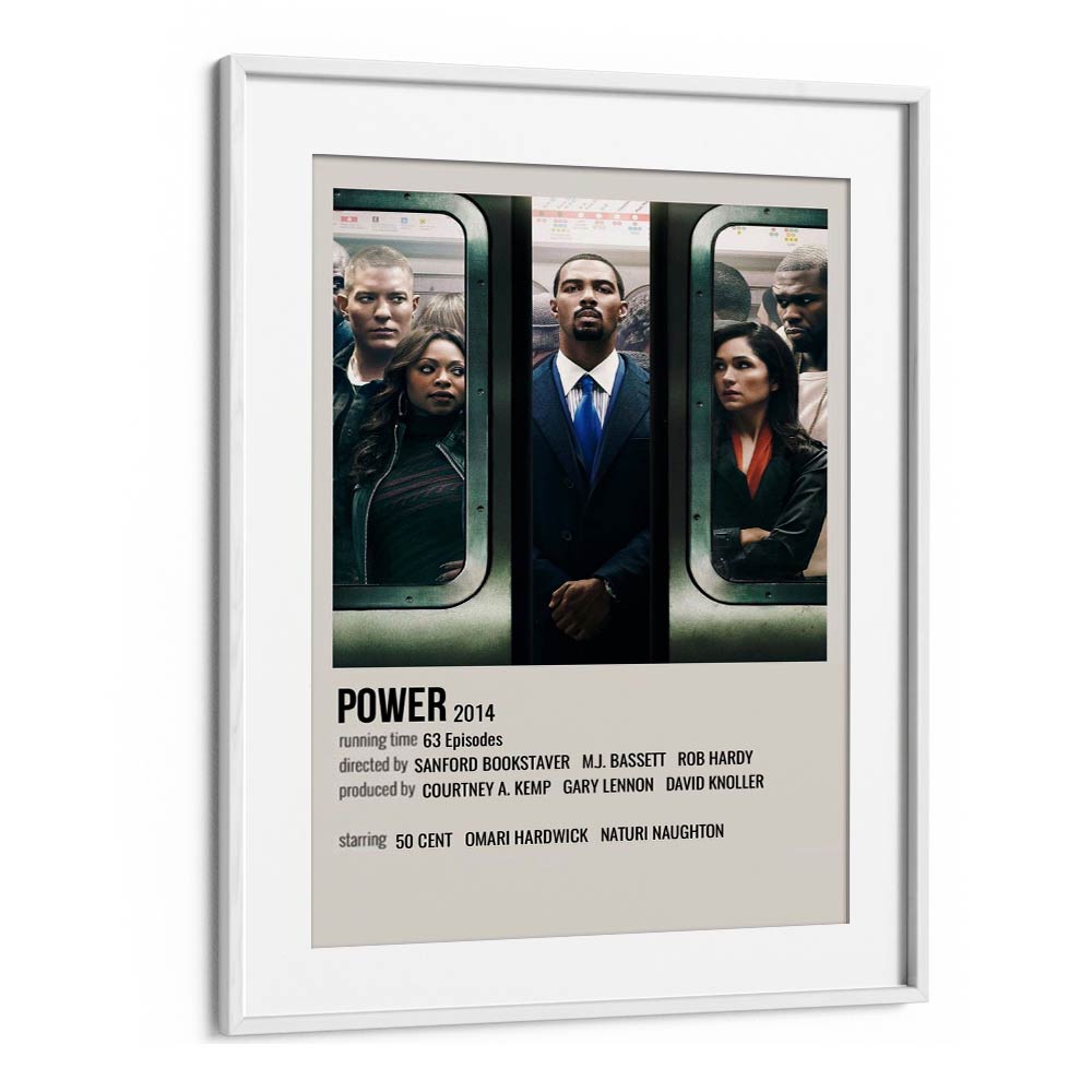 Power 2014 Movie Posters in White Frame With Mount