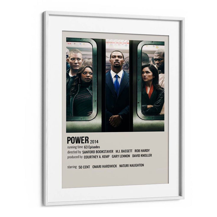 Power 2014 Movie Posters in White Frame With Mount