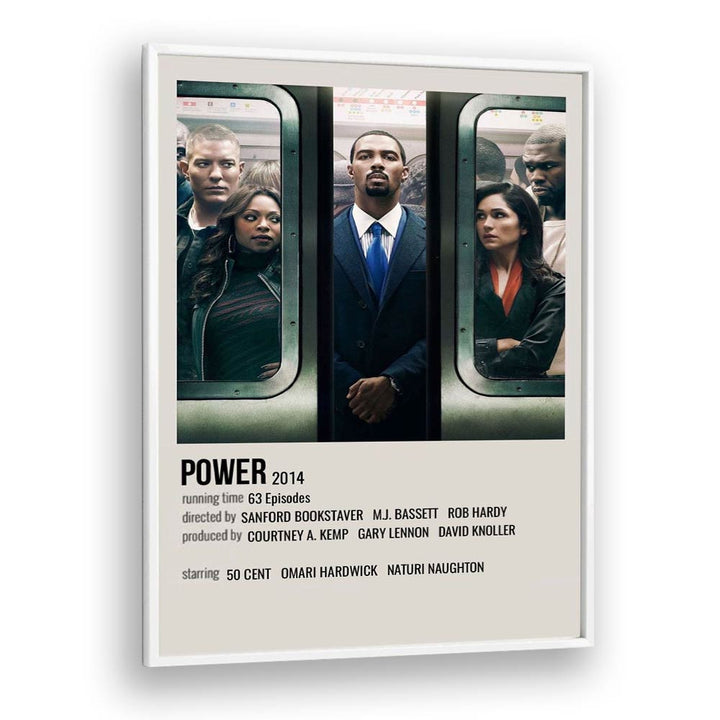 Power 2014 Movie Posters in White Plain Frame