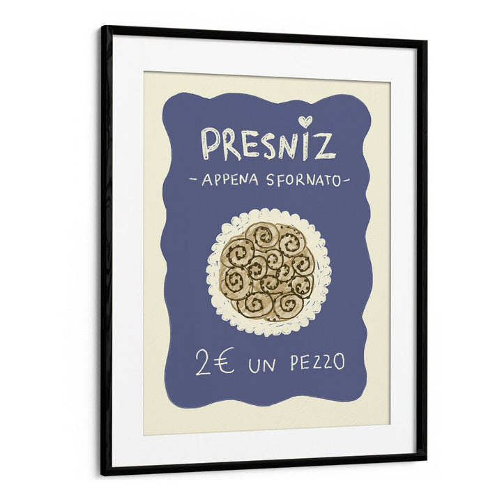 Presniz Up by Studio Dolci Kitchen Posters in Black Frame With Mount