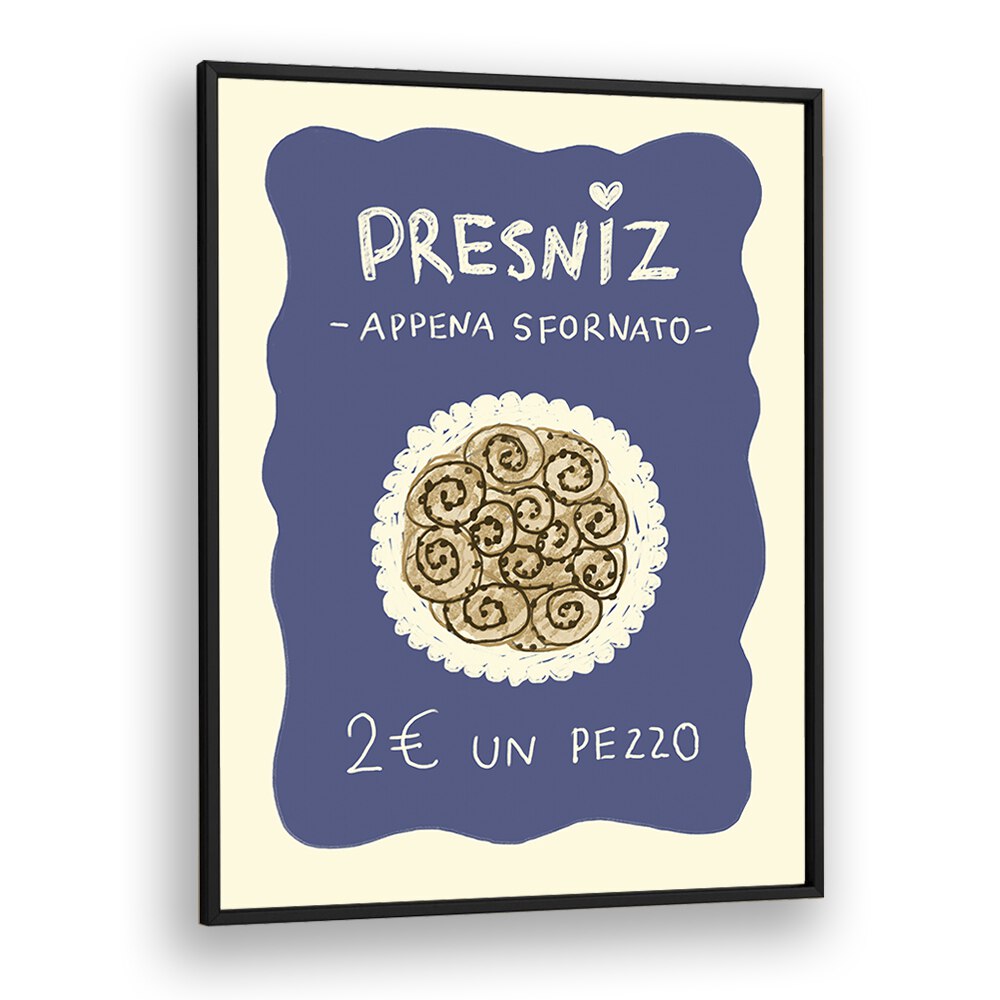 Presniz Up by Studio Dolci Kitchen Posters in Black Plain Frame