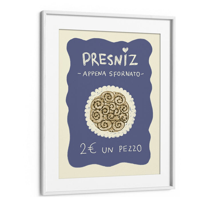 Presniz Up by Studio Dolci Kitchen Posters in White Frame With Mount