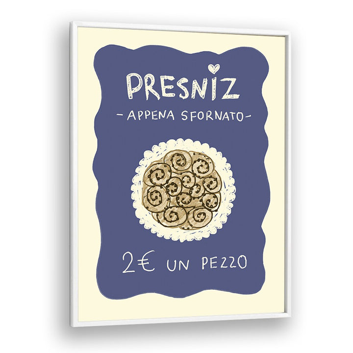 Presniz Up by Studio Dolci Kitchen Posters in White Plain Frame