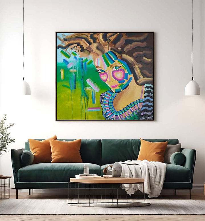 Stunning PRINCESS, PORTRAITS artwork featuring vibrant colors and abstract emotional expressions for your space.