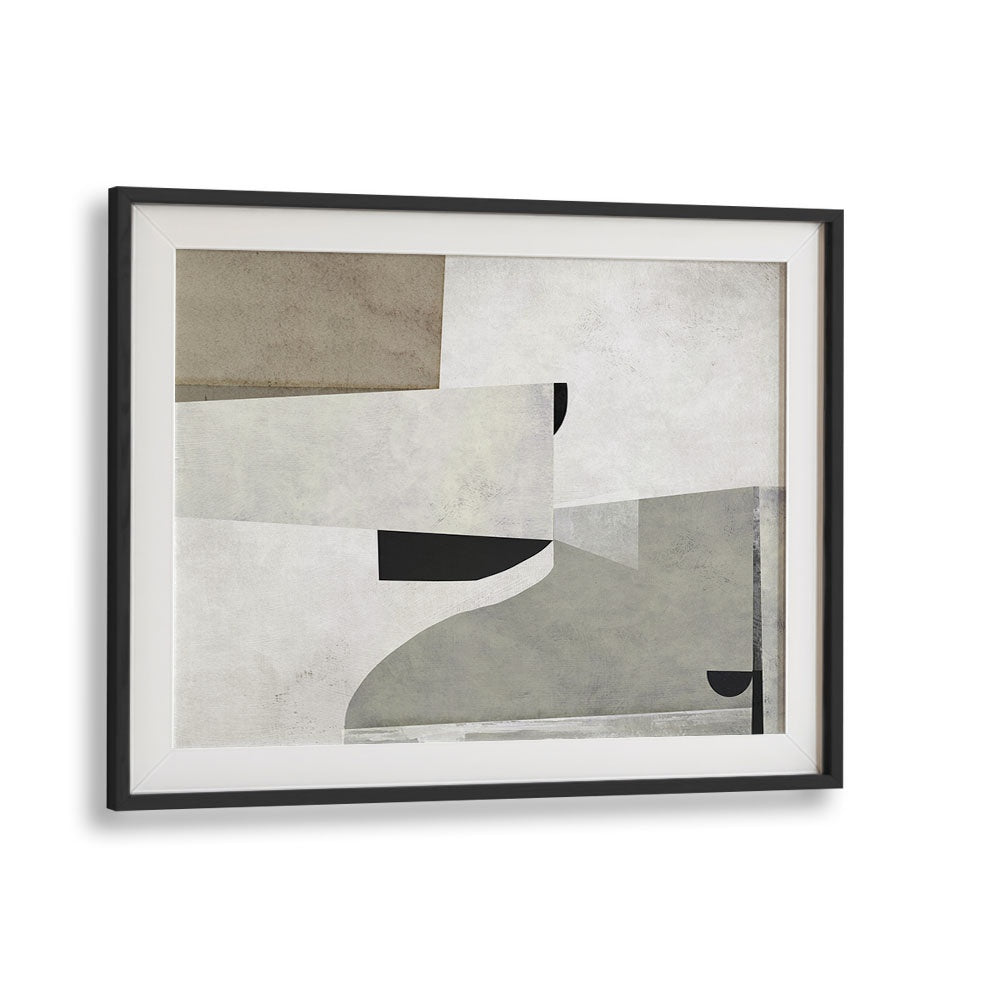 Priory By Dan Hobday Abstract Art Abstract Paintings in Black Frame With Mount