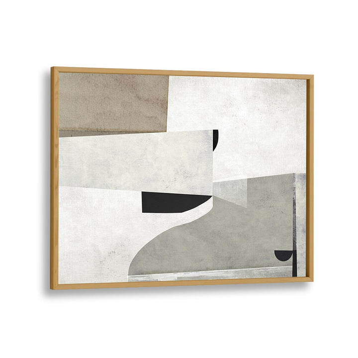 Priory By Dan Hobday Abstract Art Abstract Paintings in Oak Wood Plain Frame