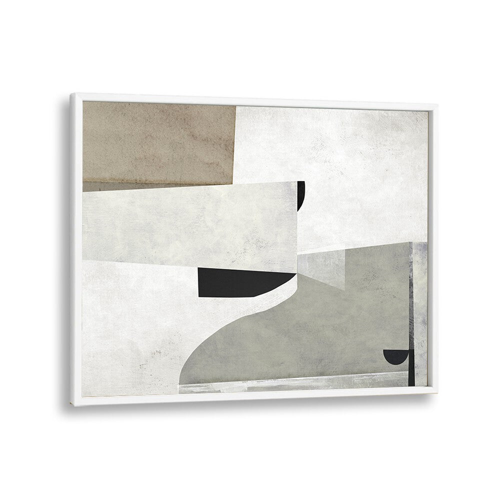 Priory By Dan Hobday Abstract Art Abstract Paintings in White Plain Frame