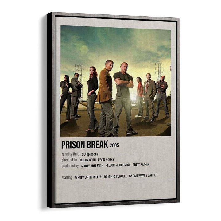 Prison Break 2005 Movie Posters in Black Floater Frame