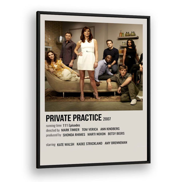 Private Practice 2007 Movie Posters in Black Plain Frame