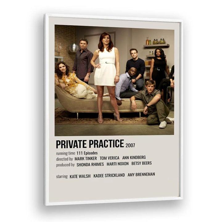 Private Practice 2007 Movie Posters in White Plain Frame