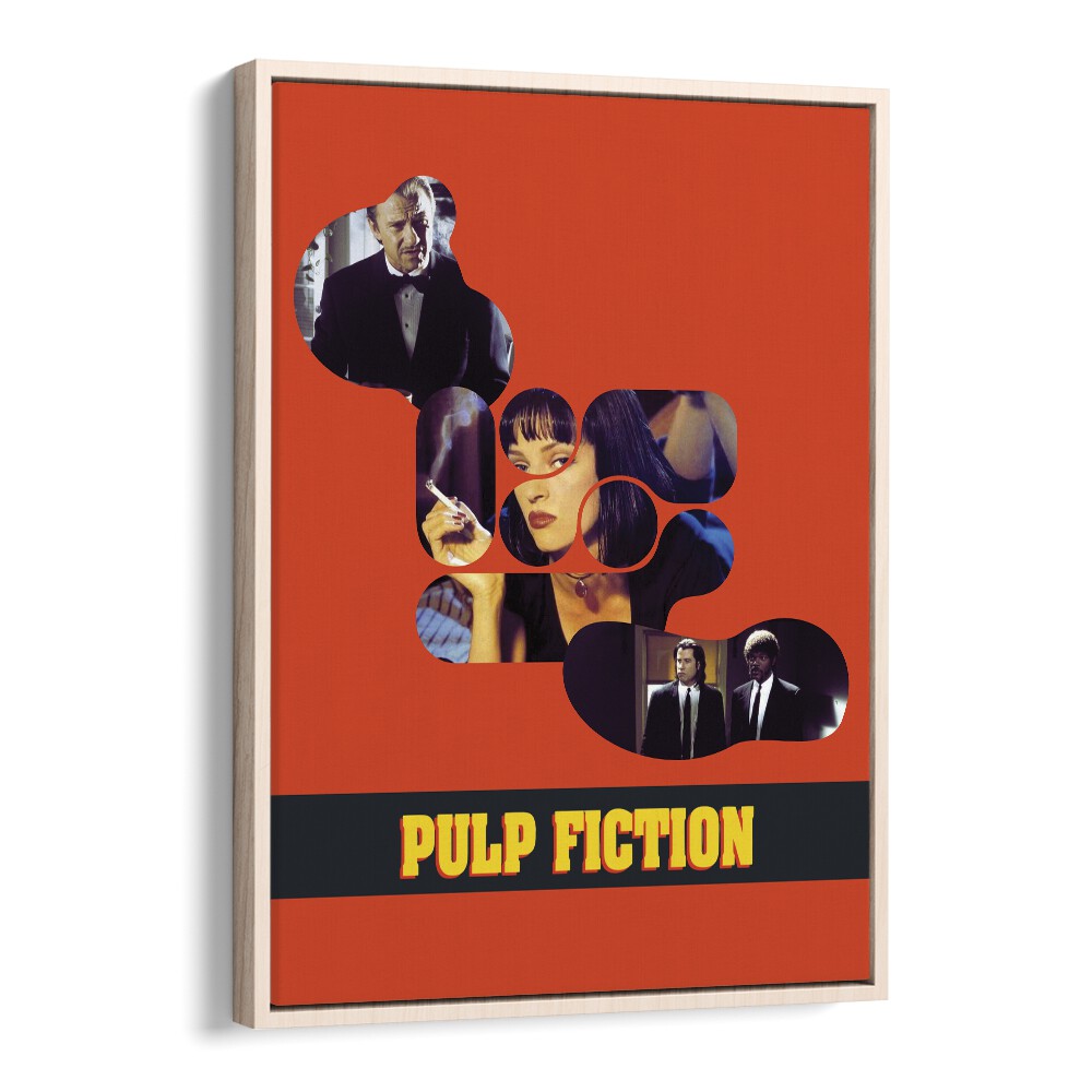 Pulp Fiction by Grishma Korjani Movie Posters in Oak Wood Floater Frame