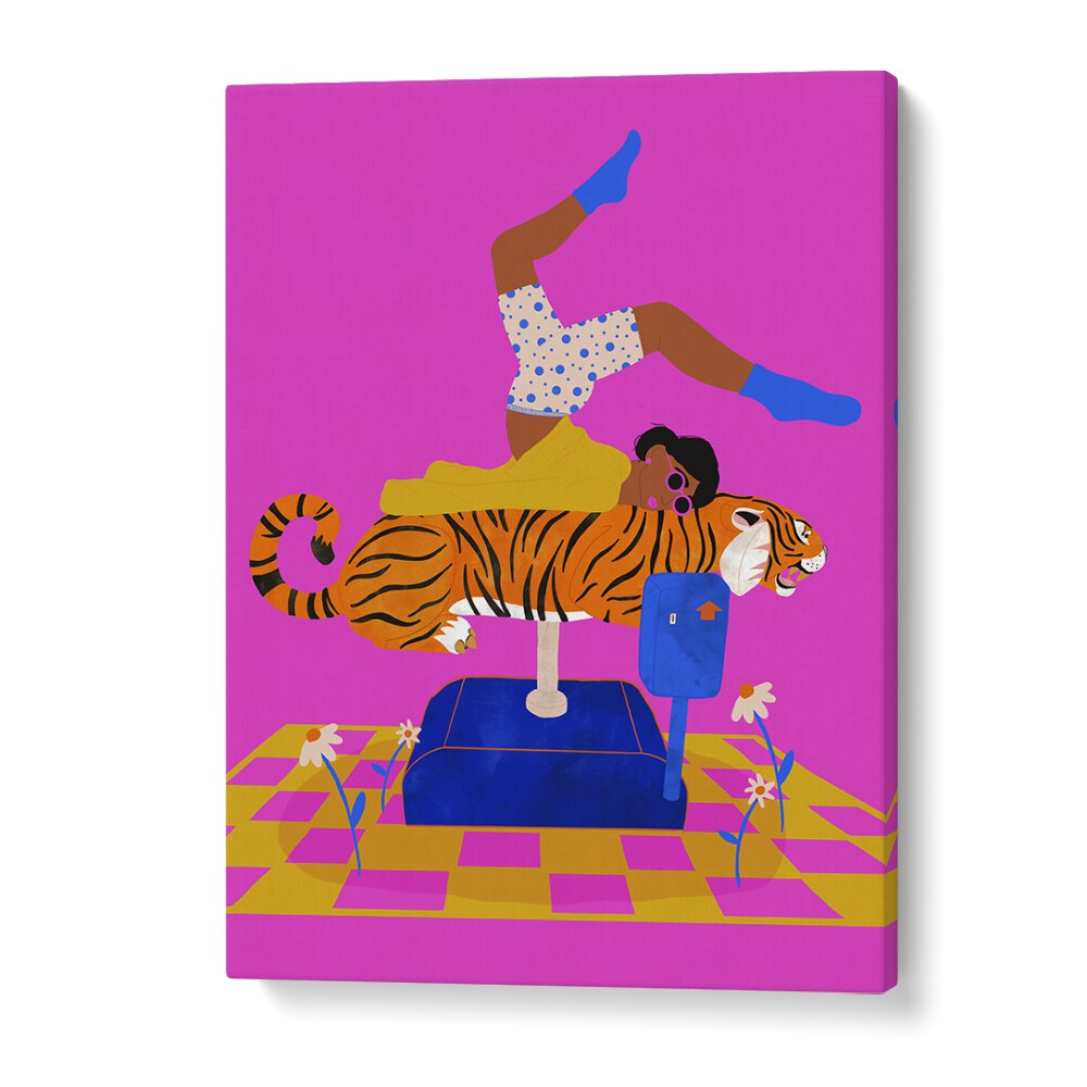 Put A Tiger In Your Heart  Kids Room Art in Gallery Wrap