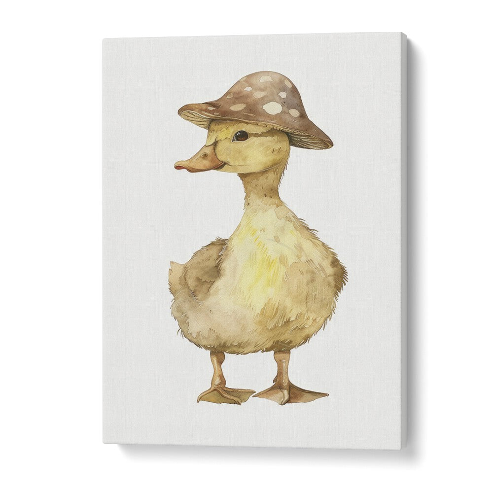 Quacker In A Hat Kids Art Artwork in Gallery Wrap
