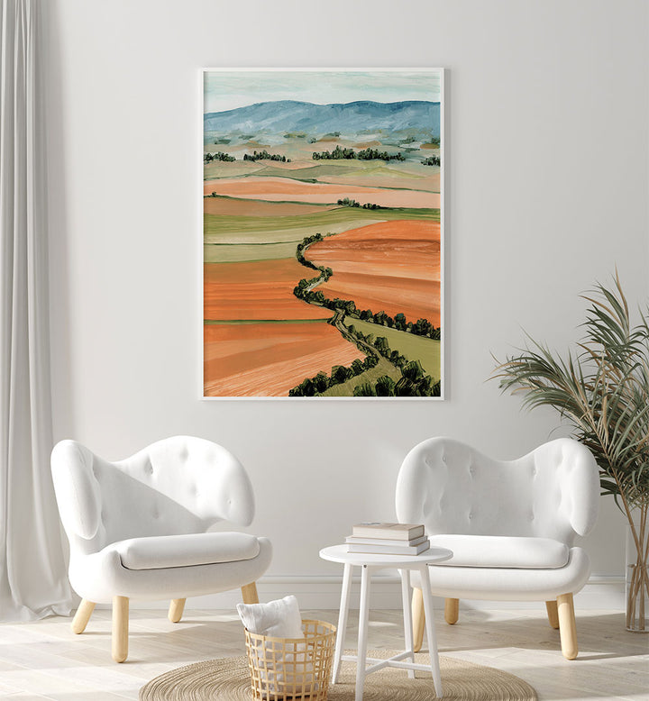 QUENIVA PATCHWORK LANDSCAPE , LANDSCAPE PAINTINGS