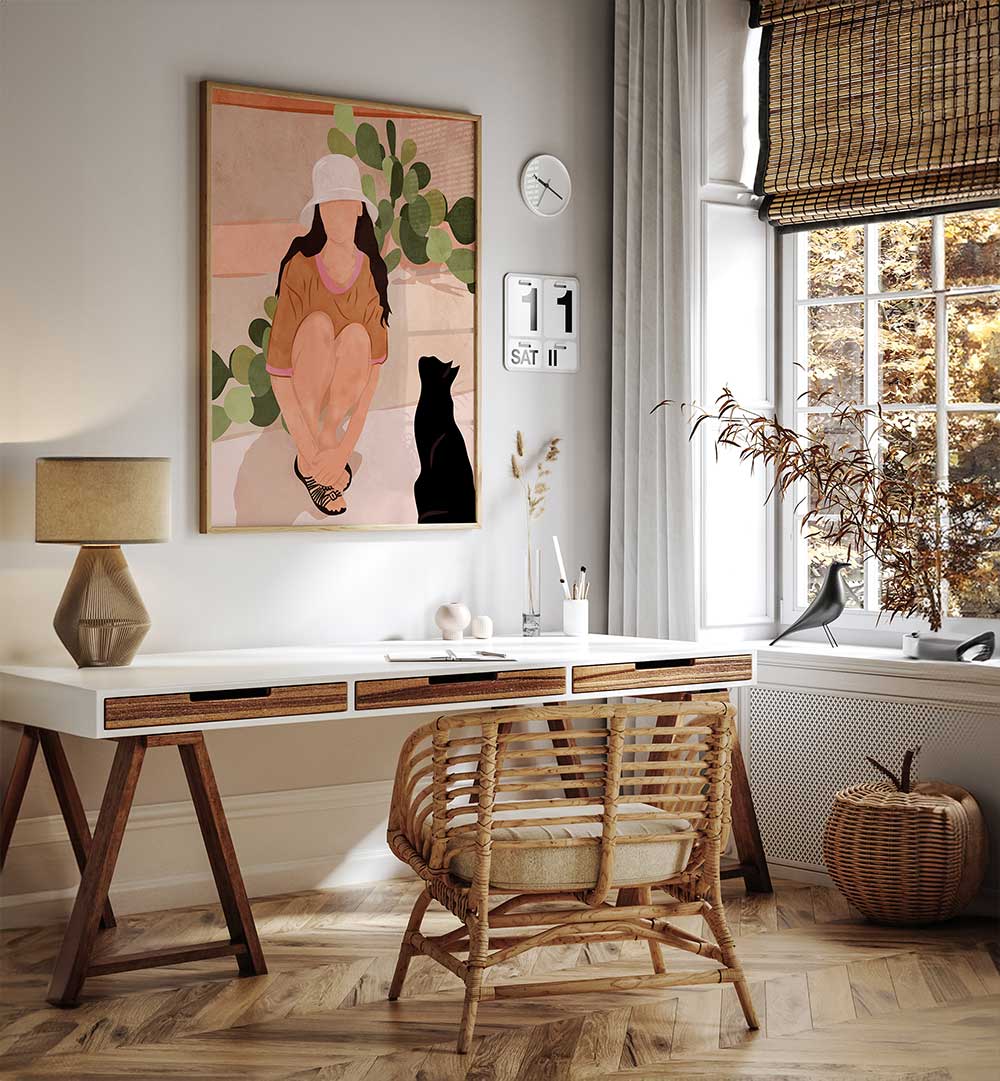 QUIET AFTERNOON , PORTRAITS & FIGURATIVE ILLUSTRATIONS