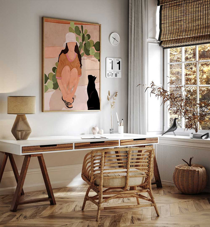 QUIET AFTERNOON , PORTRAITS & FIGURATIVE ILLUSTRATIONS