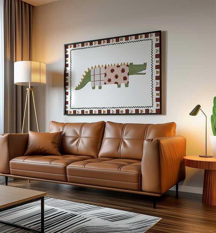 QUILTED CROCODILE , KIDS ROOM PAINTINGS