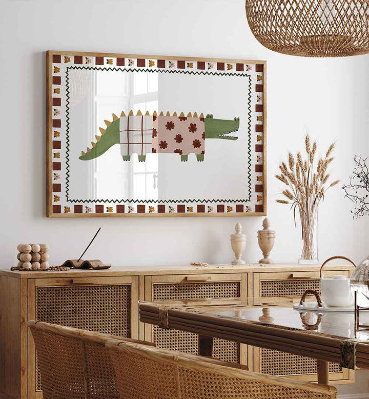QUILTED CROCODILE , KIDS ROOM PAINTINGS