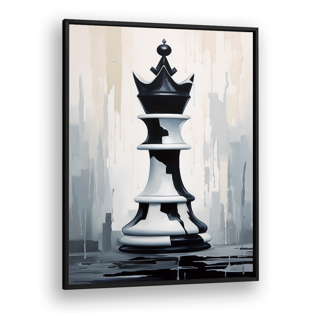 Queen Gaming Posters in Black Plain Frame