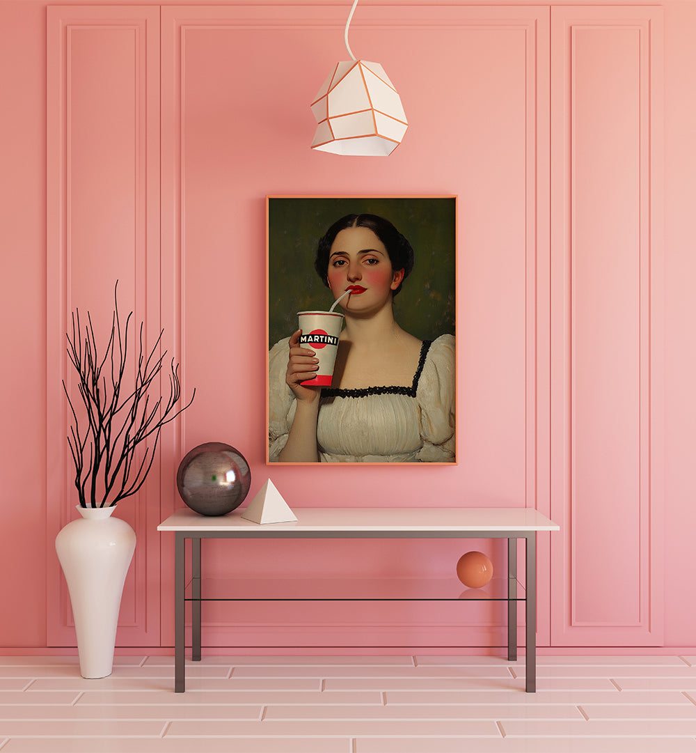 CASUAL MARTINI , ALTERED ART PRINTS