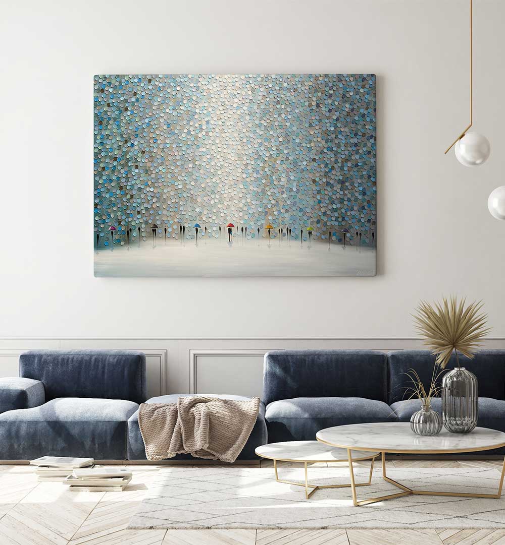 RAIN SYMPHONY , MODERN IMPRESSIONISM PAINTINGS