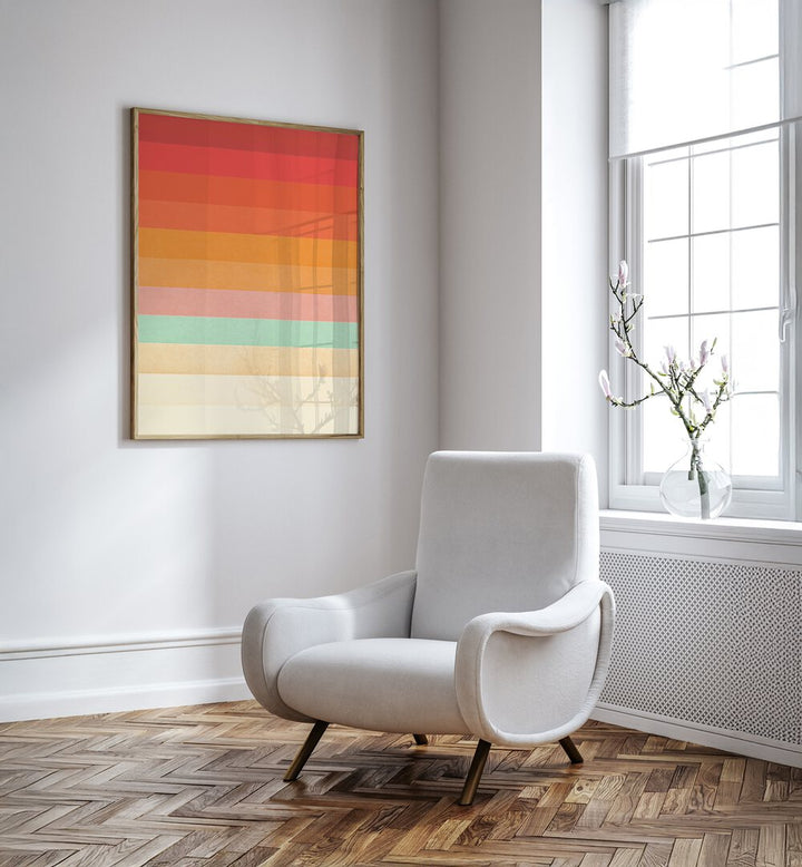 RAINBOW CHEVRONS , ABSTRACT PAINTINGS