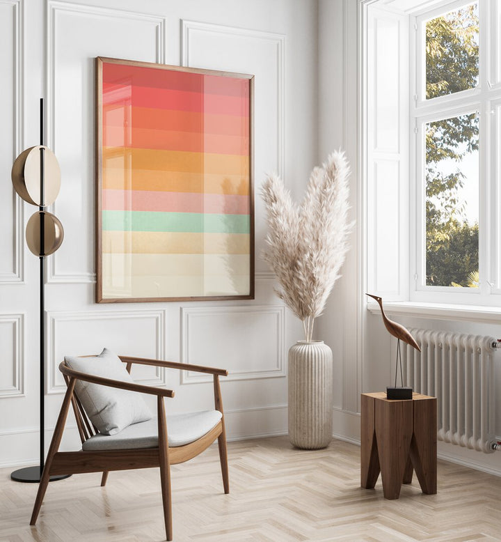 RAINBOW CHEVRONS , ABSTRACT PAINTINGS