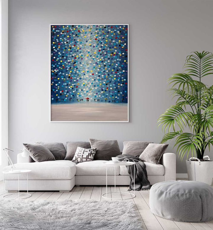 RAINDROP CONFETTI , MODERN IMPRESSIONISM PAINTINGS