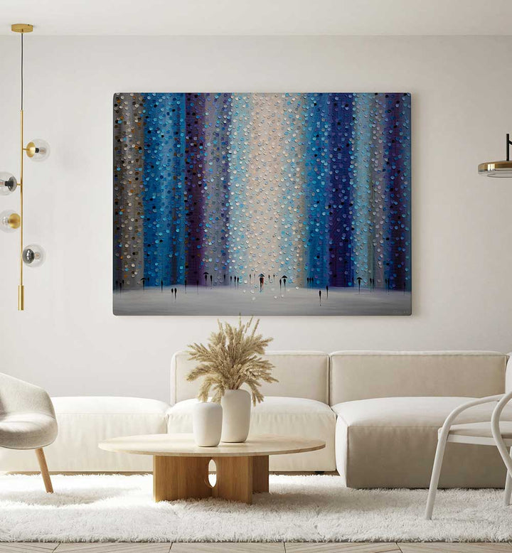 RAINY CITY FOR US , MODERN IMPRESSIONISM PAINTINGS