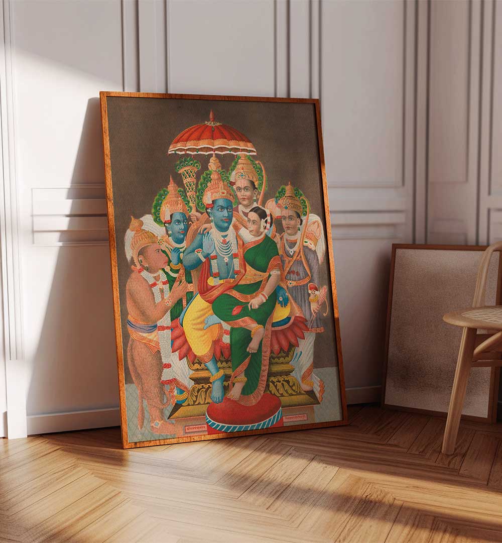 RAM PANCHAYATAN , INDIAN ART PAINTINGS