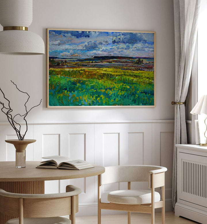 Vibrant RAPESEED BLOSSOMS, LANDSCAPE PAINTINGS add charm and color to any space, enhancing your floral collection beautifully.