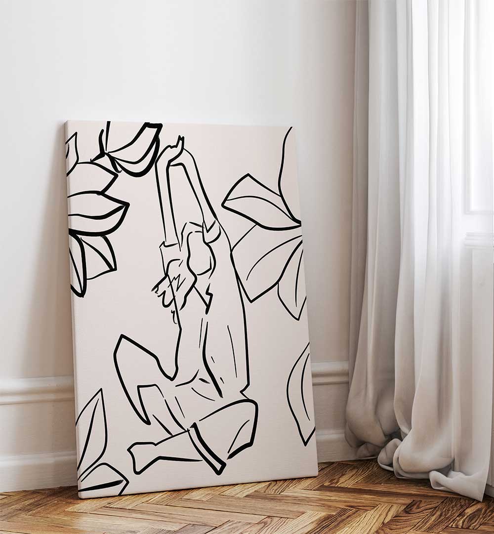 REACHING SERENITY , LINE ART PAINTINGS