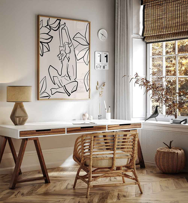 REACHING SERENITY , LINE ART PAINTINGS