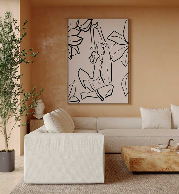 REACHING SERENITY , LINE ART PAINTINGS