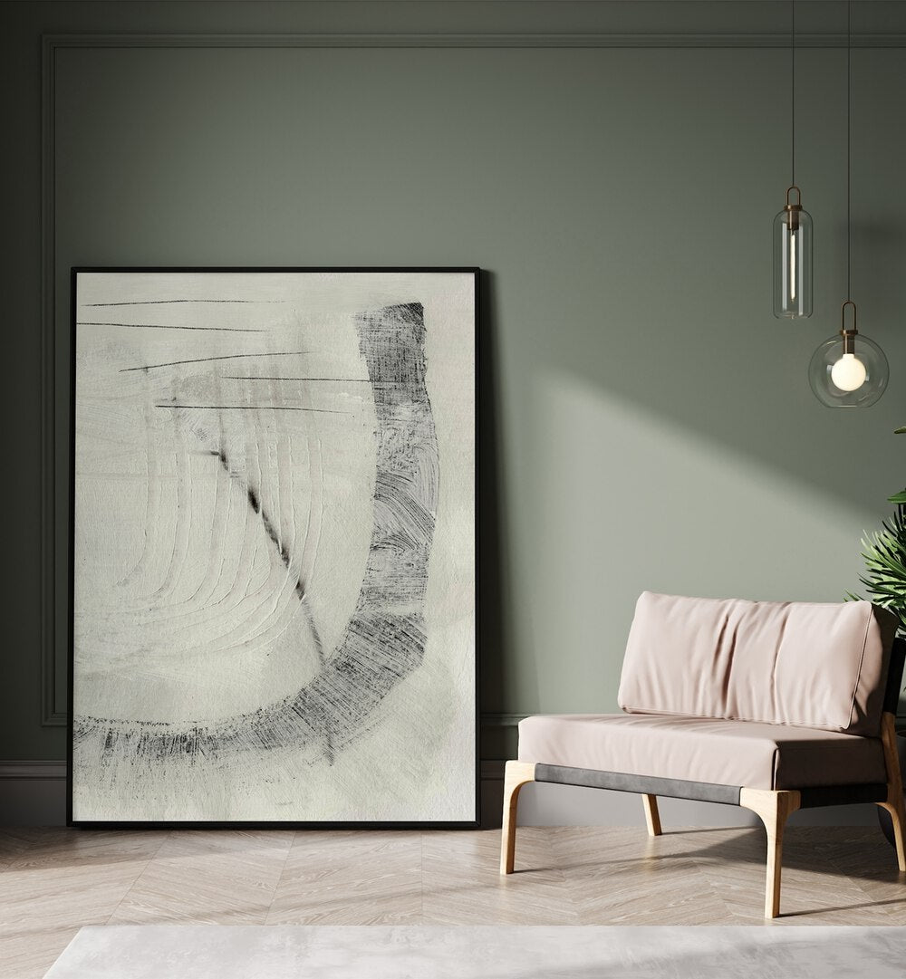 Stunning REAL II, ABSTRACT PAINTINGS showcased in a stylish living space, enhancing modern decor with creativity.