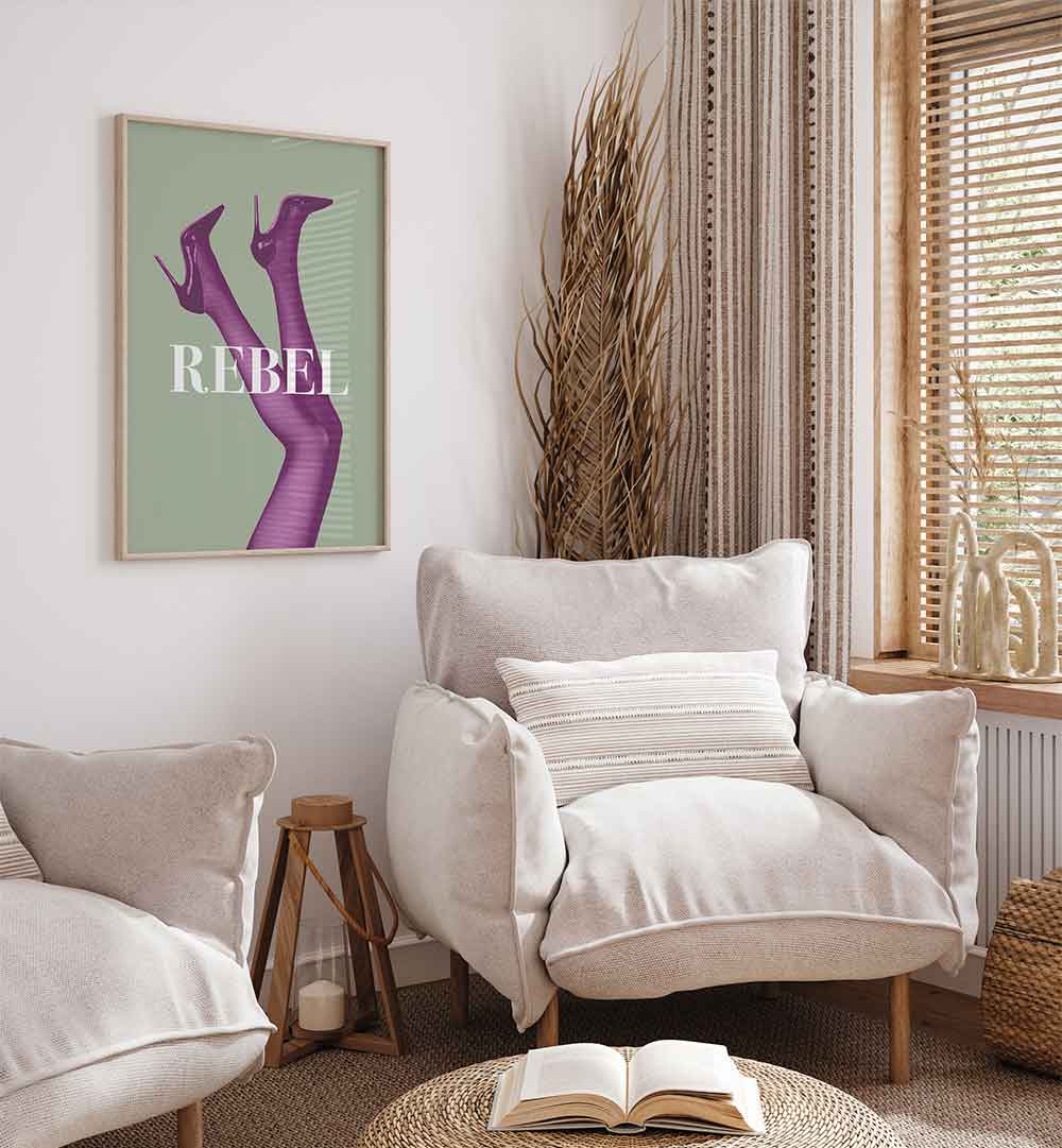 Transform your decor with REBEL I, FASHION POSTERS, showcasing bold abstract fashion artistry for modern spaces.