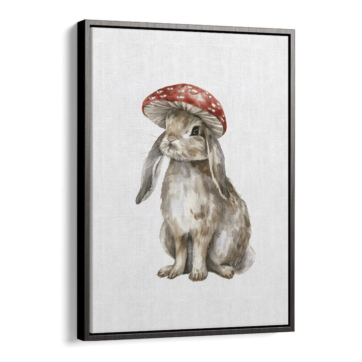 Red Hatter III Kids Art Artwork in Black Floater Frame
