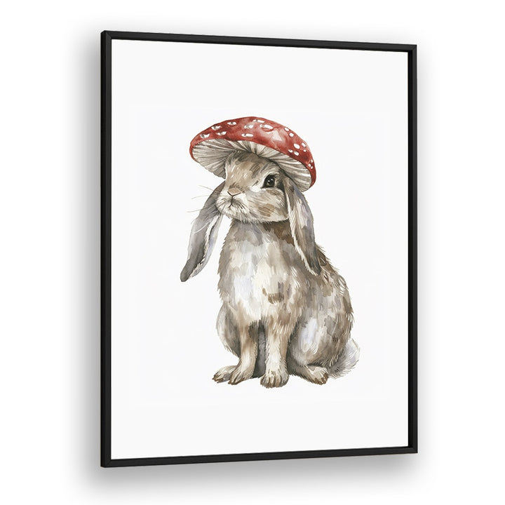 Red Hatter III Kids art Artwork in Black Plain Frame
