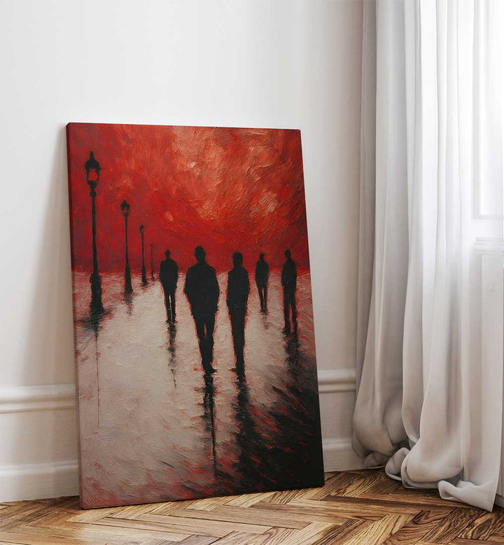 RED LAKE OF ECHOES , EXPRESSIONISM PAINTINGS