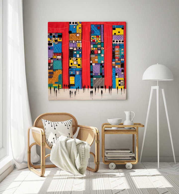 RED SKY , MODERN IMPRESSIONISM PAINTINGS