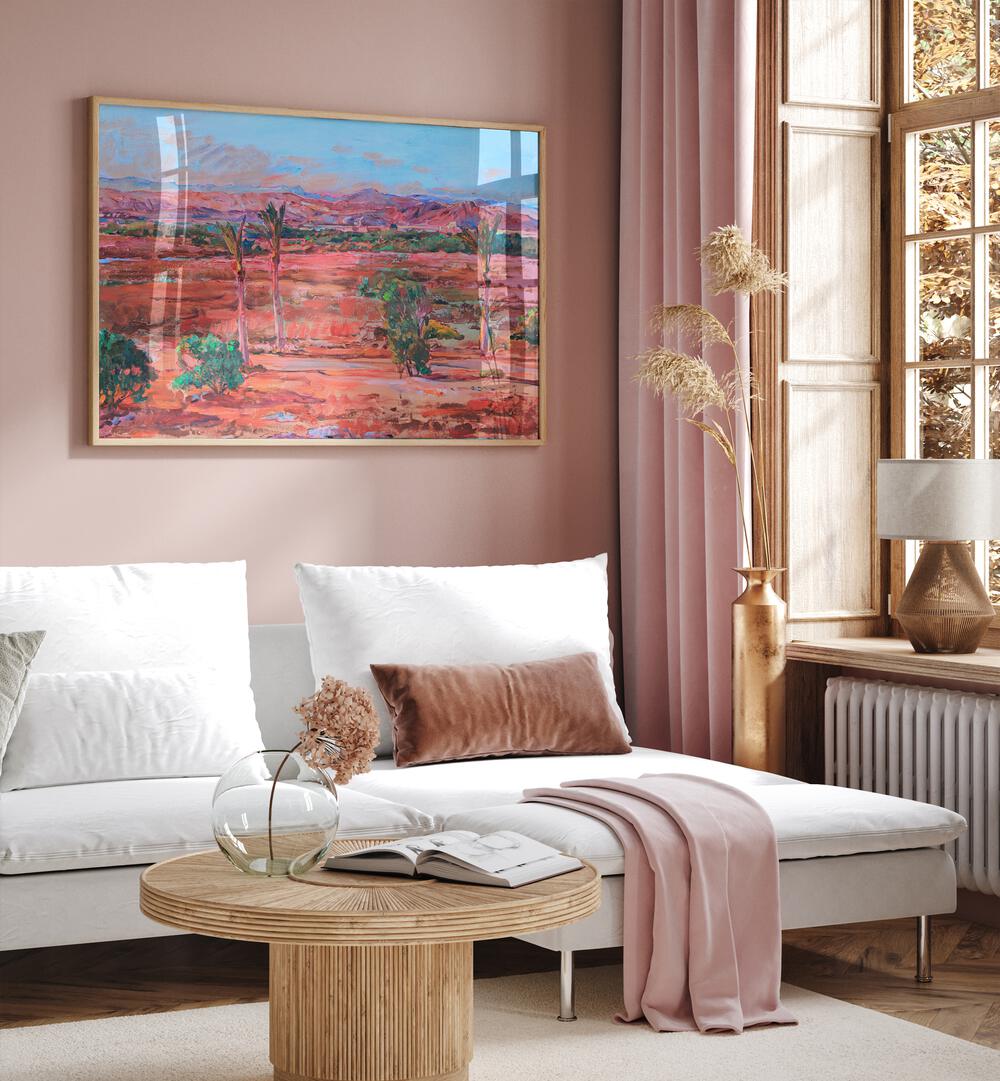 RED DESERT , LANDSCAPE PAINTINGS