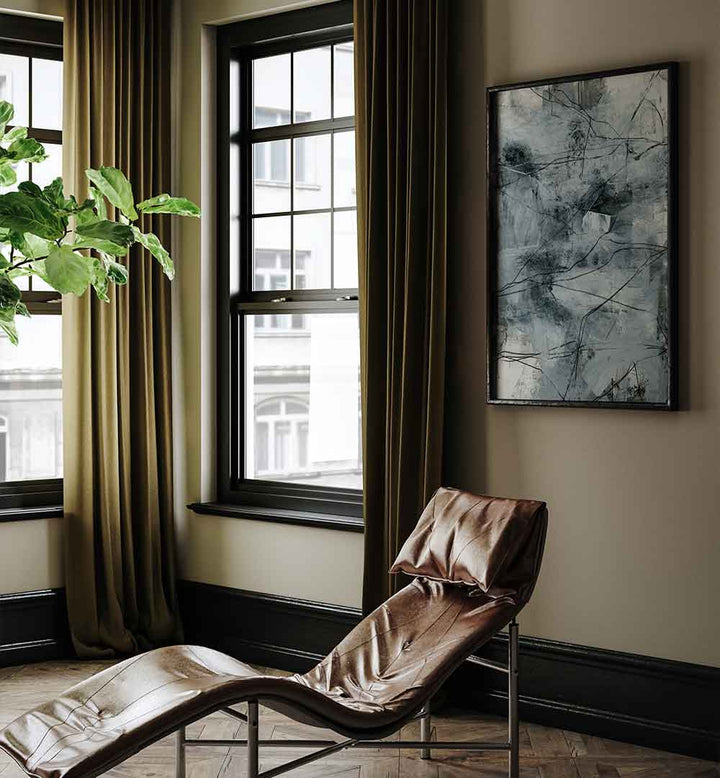 Transform your space with REMOTE VIEWING I, ABSTRACT PAINTINGS, showcasing bold colors and intricate shapes.