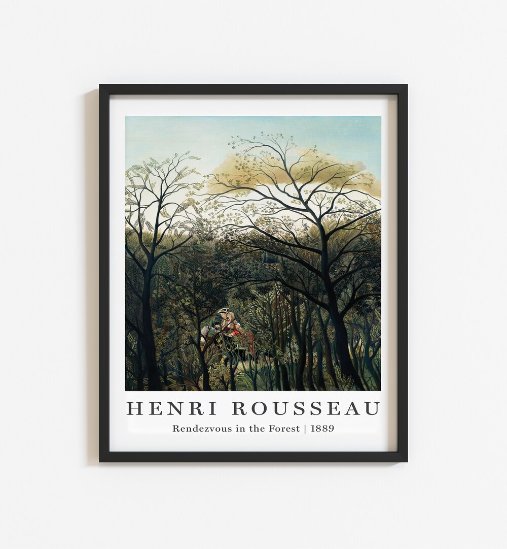 RENDEZOUS IN FOREST (1889) II , VINTAGE PAINTINGS