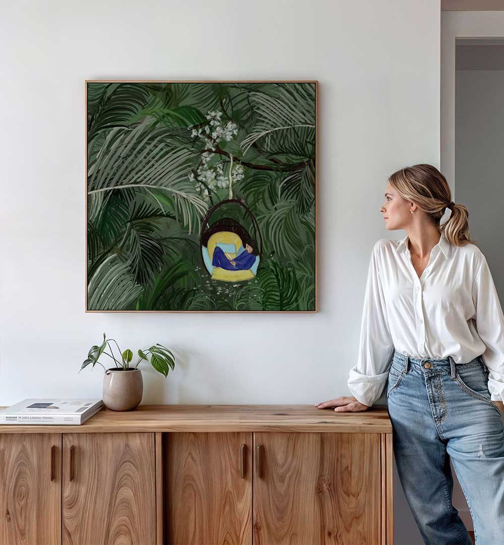 REPOSE IN THE GREEN , PORTRAITS & FIGURATIVE ILLUSTRATIONS